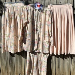 Vintage Pappagallo jacket & short set.  Jacket & shorts, Sz. 16